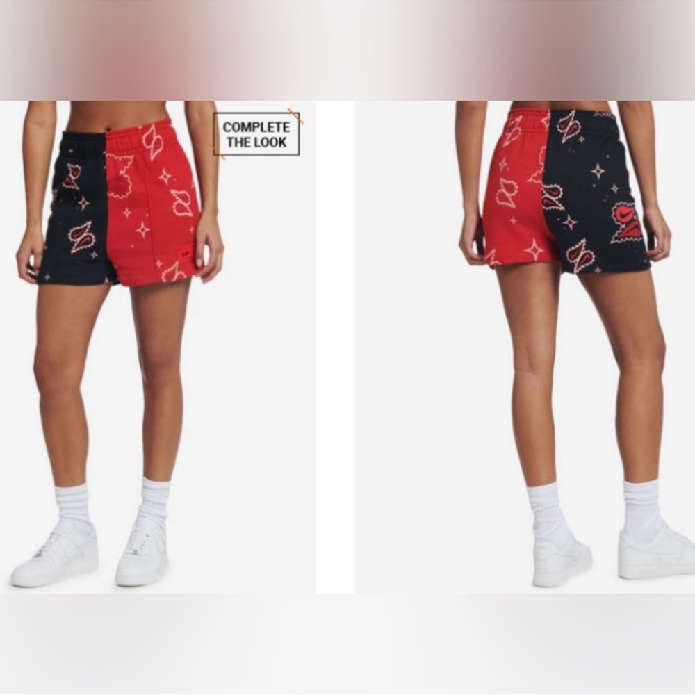 Nike Fleece Two Tone Paisley Shorts, Medium
